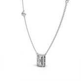 Bezel Set Diamond Necklace - LWPD-0320